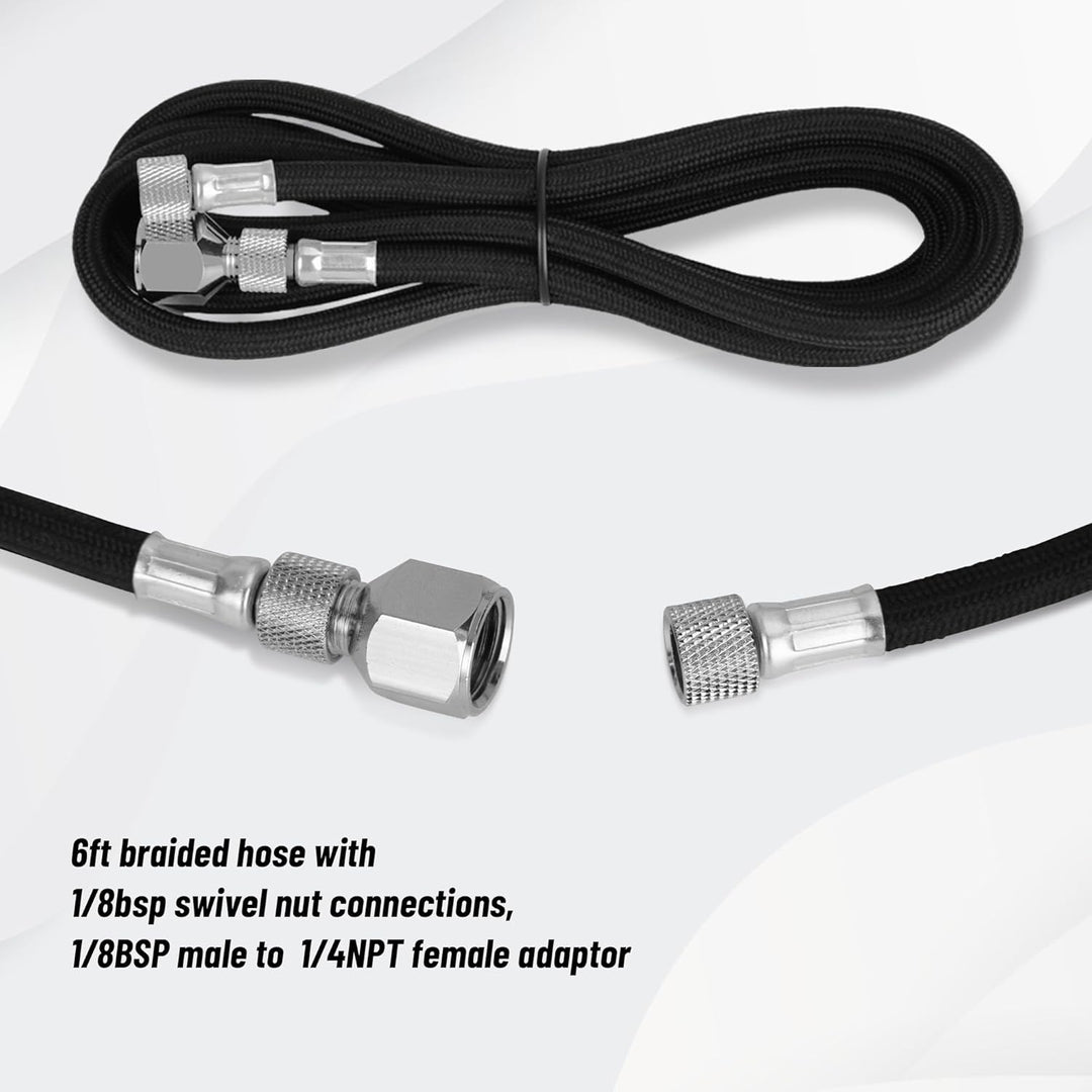 Airbrush Fengda FE-183K Präzisions-Dual-Action-Airbrush-Set für Schwerkraftzufuhr mit 3 Körbchengrös