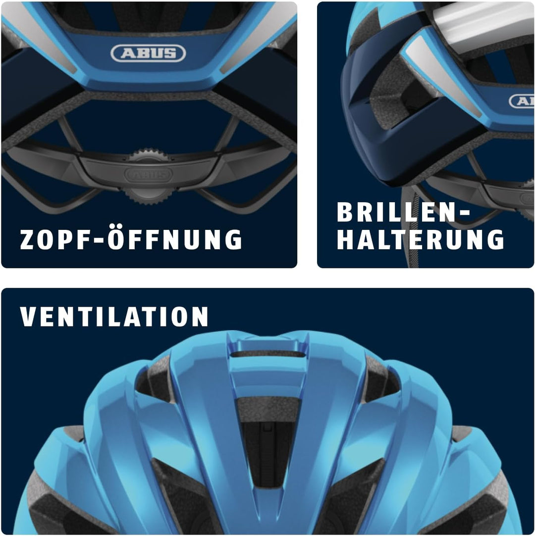 ABUS Rennradhelm StormChaser - Leichter und komfortabler Fahrradhelm für professionellen Radsport fü