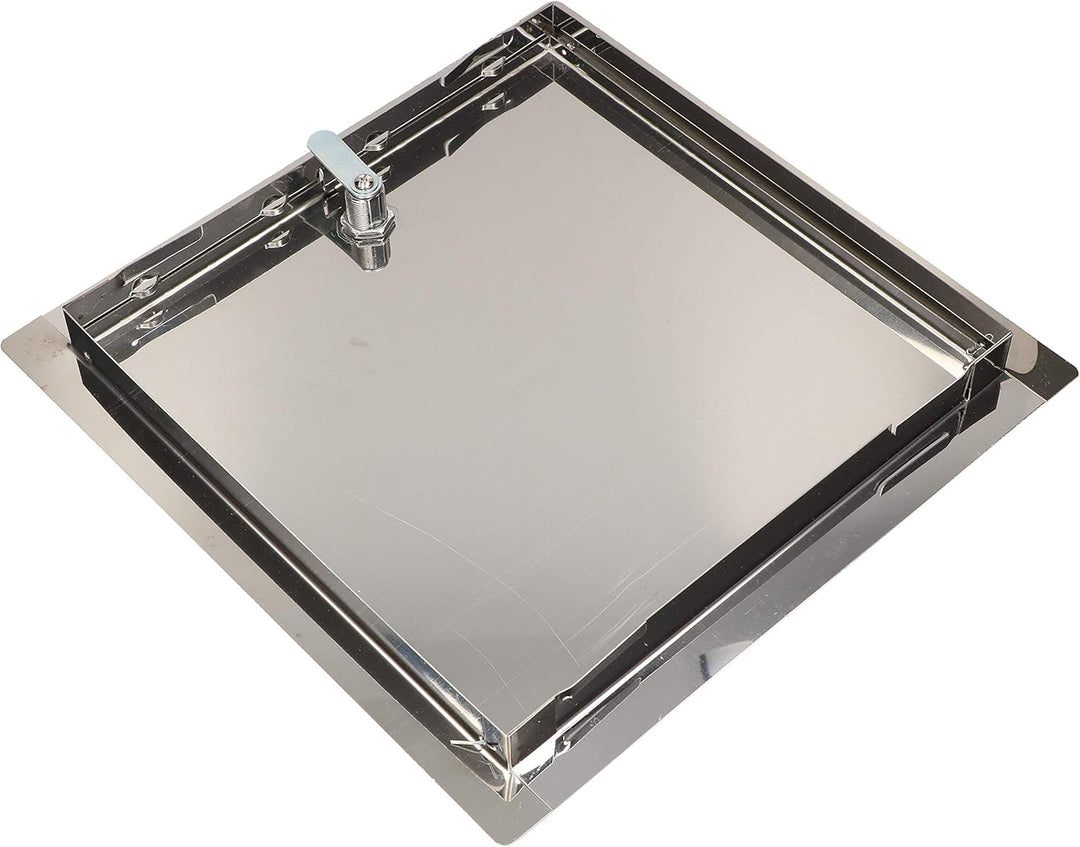 KOTARBAU® Revisionsklappe Grösse 40x40cm mit Schlüssel Edelstahl Silber für Revisionsschächte, 40x40