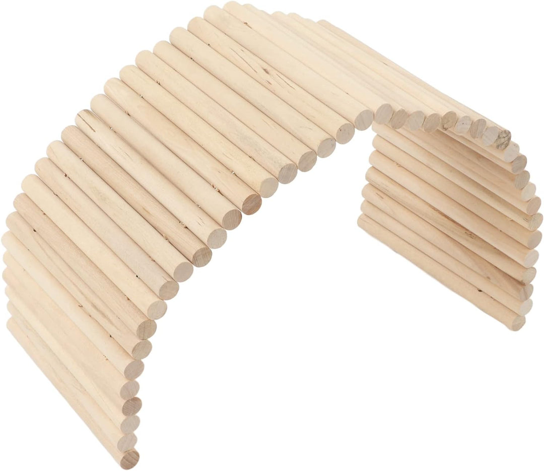 Qcwwy Haustierversteck, Meerschweinchen Holzleiter Brücke Kaninchen Versteck Haus Tunnel Nagetiere K