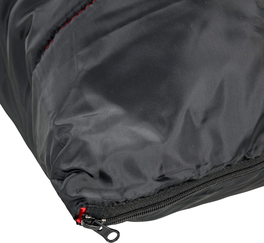 Trespass Envelop Hohlfaser 3 Jahreszeiten Einzelschlafsack für Reisen Camping Schwarz Einheitsgrösse