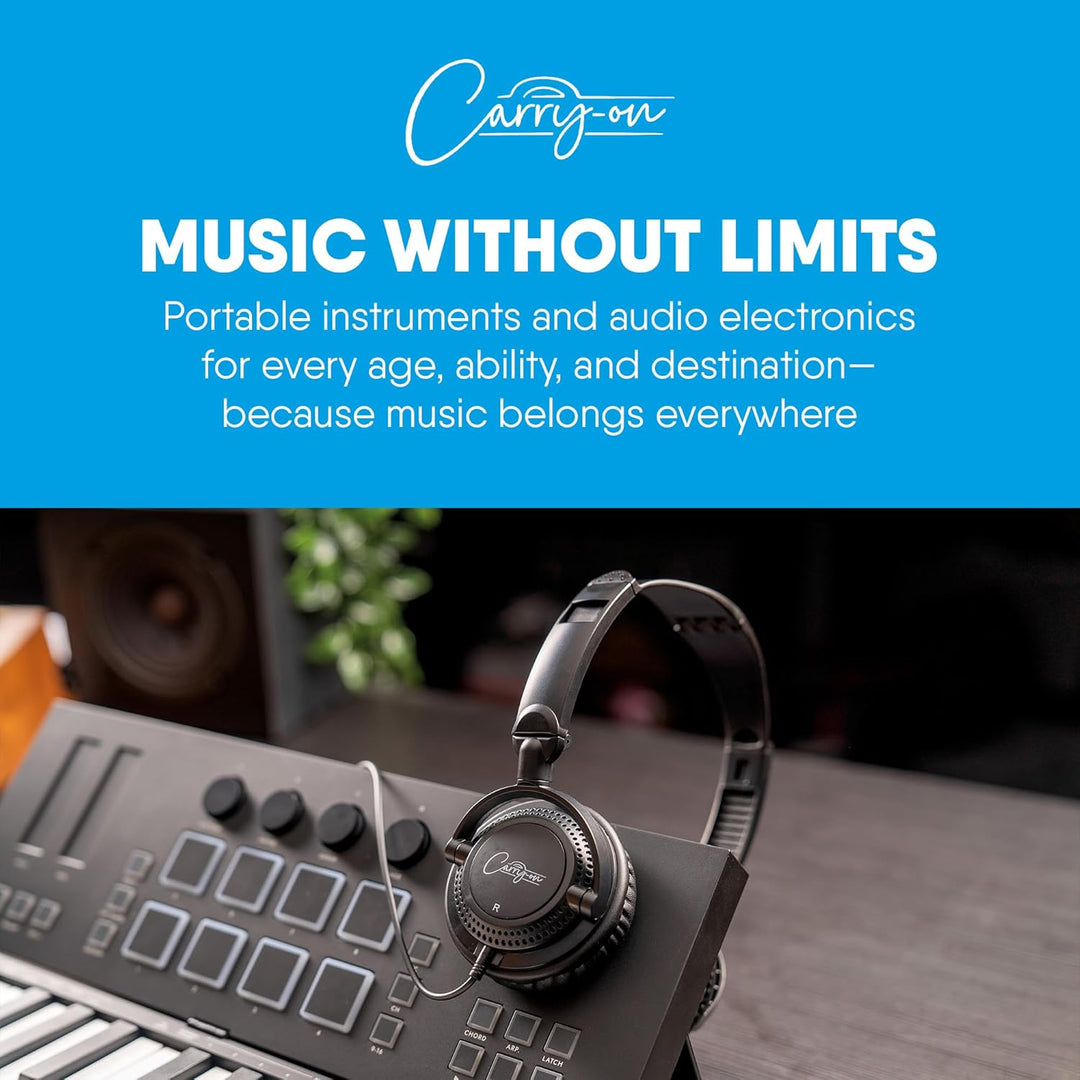 Carry-on FH50 Halbgeschlossene On-Ear Klappkopfhörer 2m Kabel mit 3,5mm Klinkenstecker inklusive 6,3