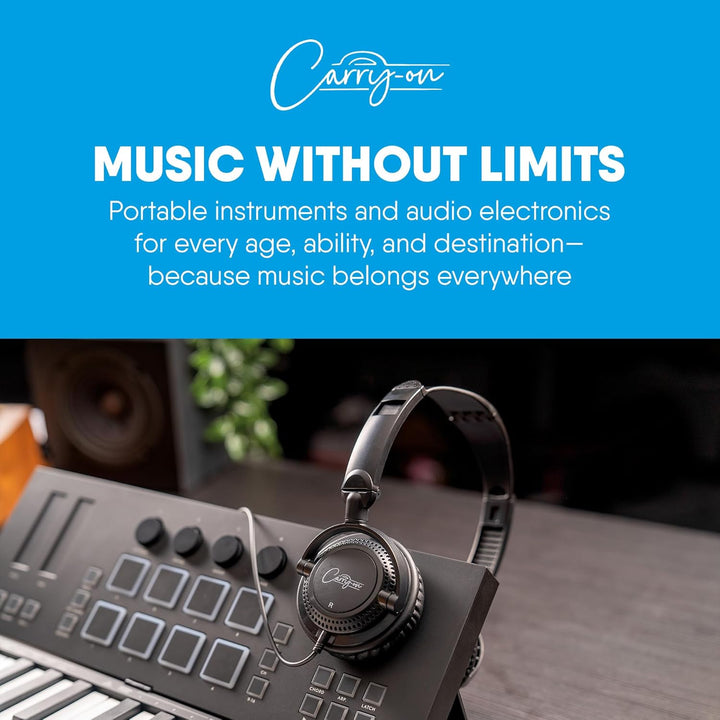 Carry-on FH50 Halbgeschlossene On-Ear Klappkopfhörer 2m Kabel mit 3,5mm Klinkenstecker inklusive 6,3