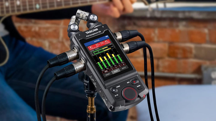 Tascam Portacapture X8 - Portabler 6+2-Spur High-Resolution 32-bit/192-kHz Rekorder, USB2.0, schwarz