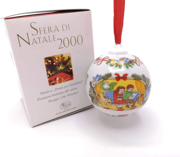Hutschenreuther - Weihnachtskugel 2000 - Kugel aus Porzellan - NEU - OVP