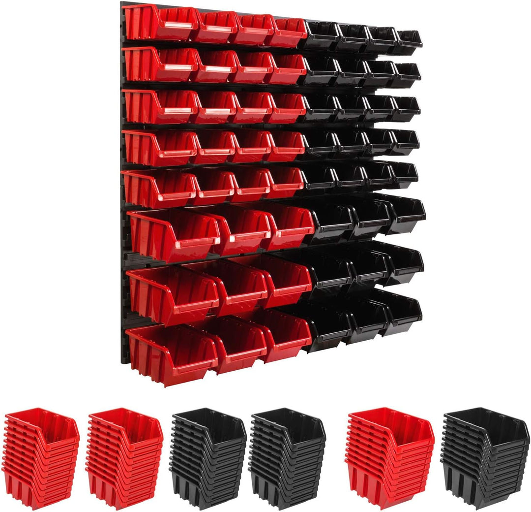 botle Lagersystem Wandregal 78 x 78 cm, Werkzeughalterungen, Stapelboxen Schüttenregal Sichtlagerkäs