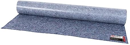 STIER Malervlies, 180 g/m², 25 m Länge, Premium Oberflächenschutz Vlies in Grau, PE Anti-Rutsch-Besc