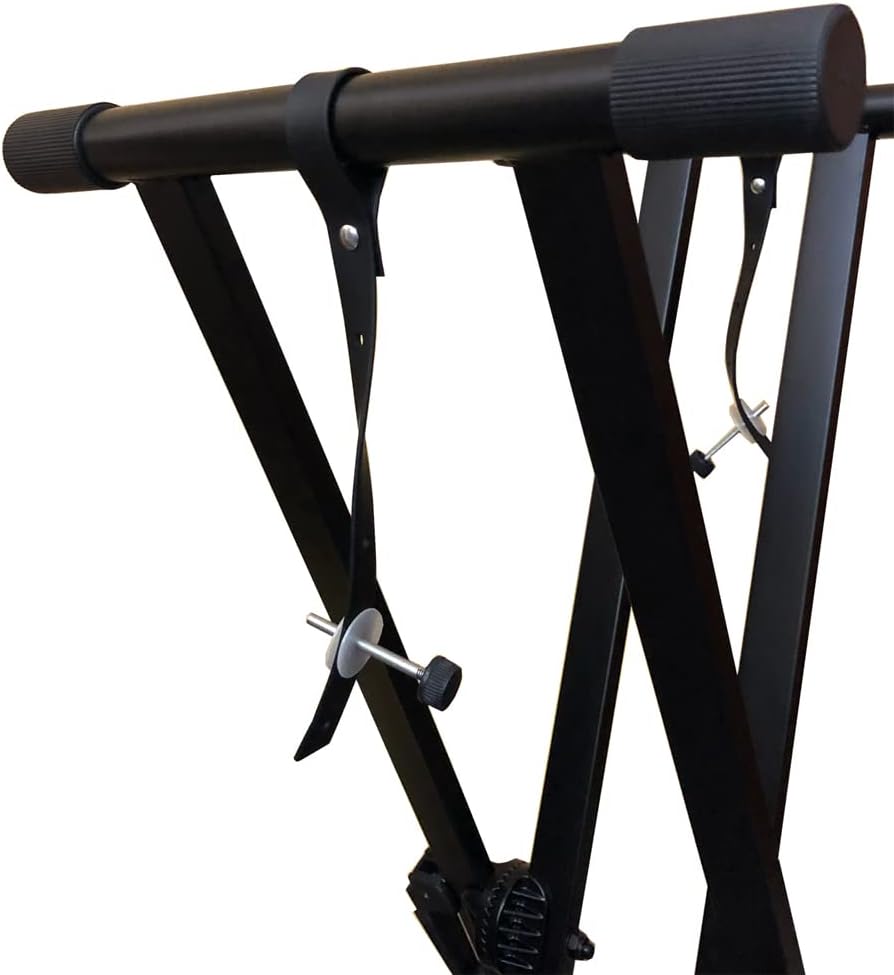 Roland DP-10 Dämpfer-Pedal & RockJam Xfinity Doublebraced Pre Assembled Keyboard Stand with Locking
