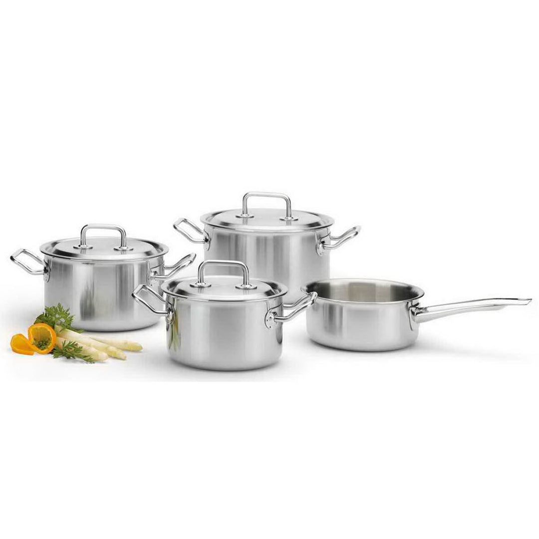Spring Topfset, Edelstahl, Silber, Gross