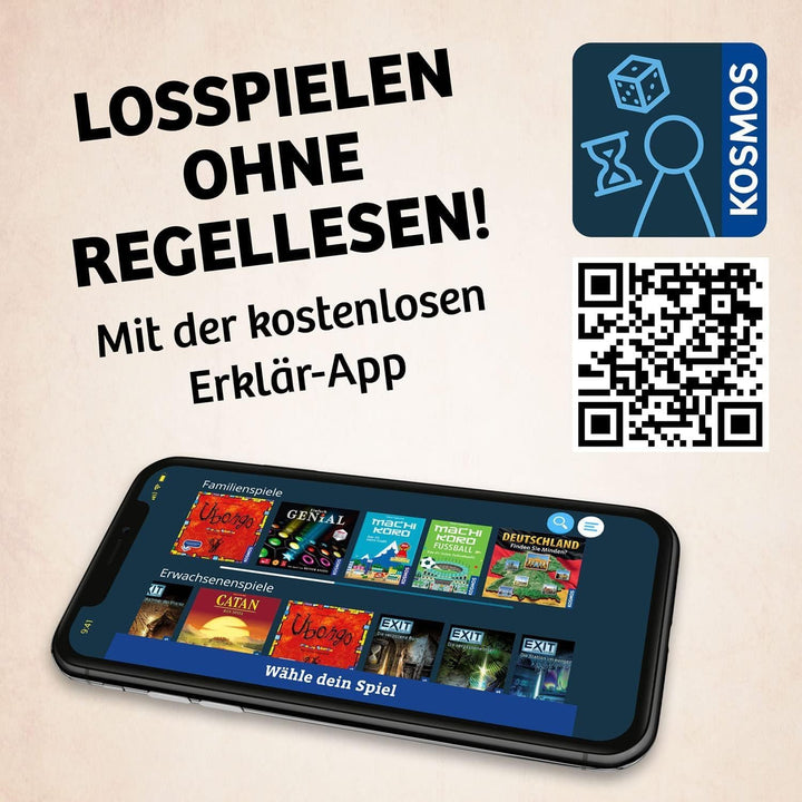 KOSMOS 682804 Der Herr der Ringe - Gemeinsam zum Schicksalsberg, kooperatives Familienspiel, für 1-4