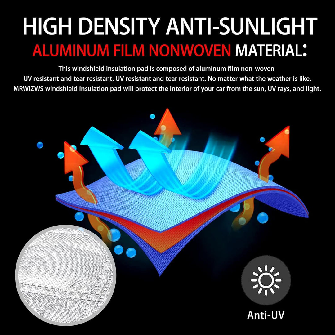Thermomatten VW T5 T6, Thermomatte wohnmobil, Sonnenschutz Auto frontscheibe, Premium Aluminium-Vlie