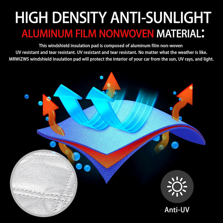 Thermomatten VW T5 T6, Thermomatte wohnmobil, Sonnenschutz Auto frontscheibe, Premium Aluminium-Vlie