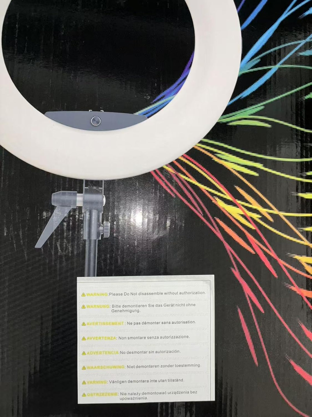 Yidoblo 18 Zoll Digitalanzeige Fernbedienung Dimmbar 3200K-5500K LED Ringlicht Kit für Kamera Smartp
