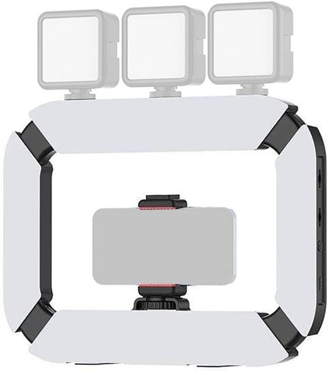 Ulanzi U200 Ringlamp Video Rig - with Phone Holder and Built-in Power Bank