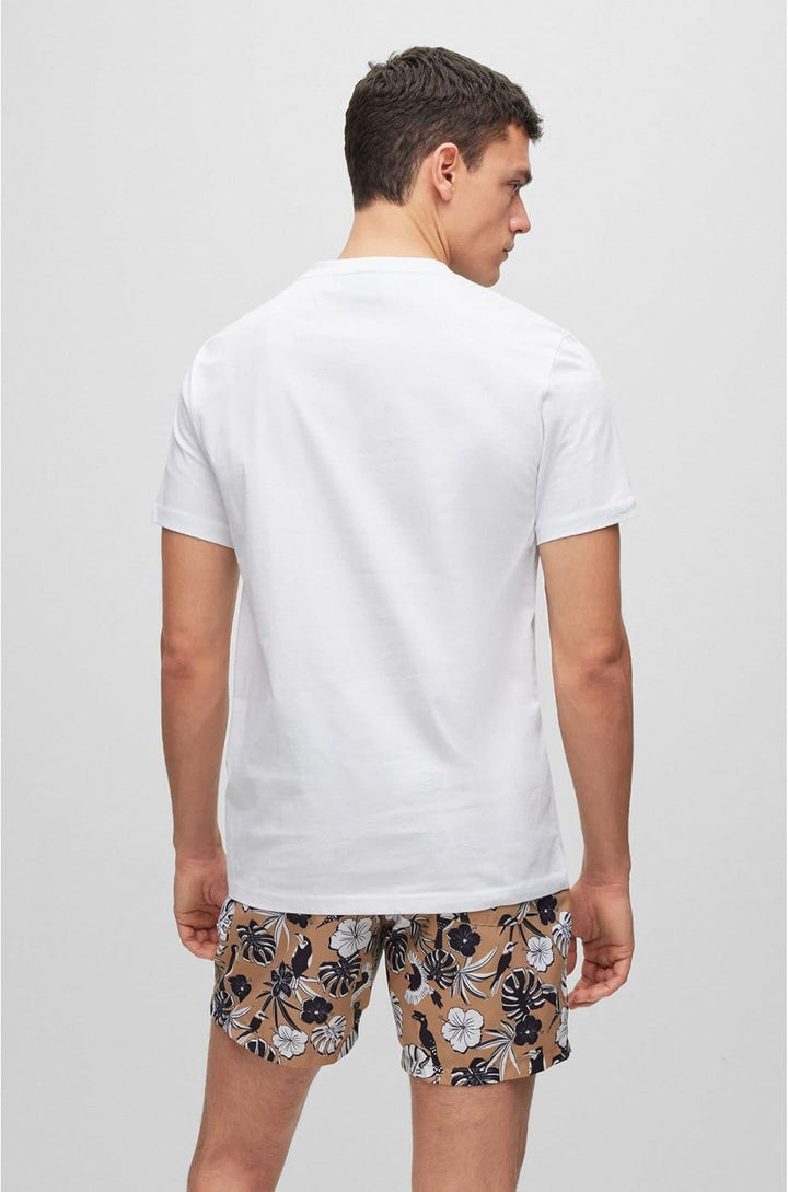 BOSS Herren Rn Beach_T_Shirt XL White100, XL White100
