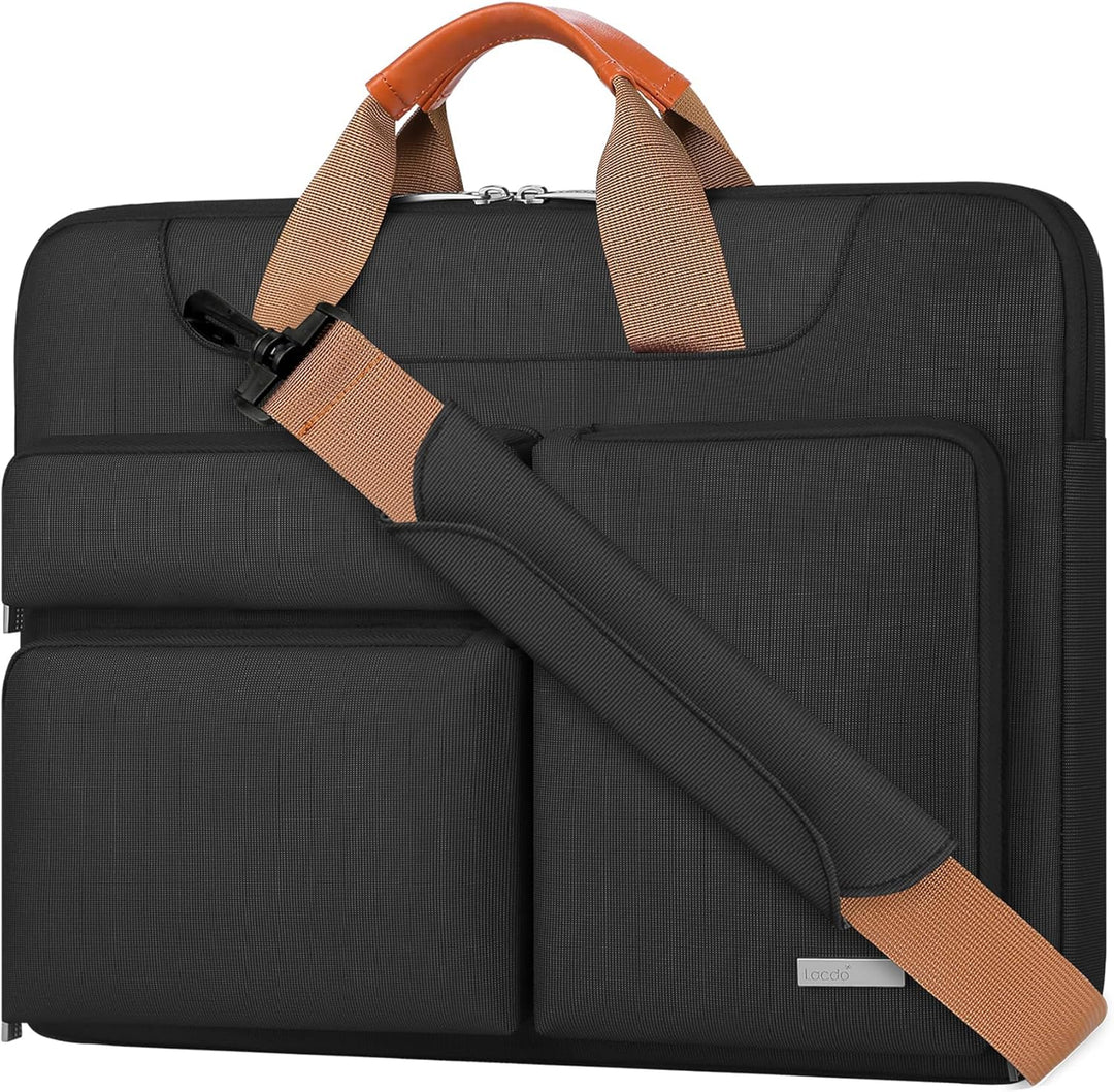 Lacdo 15.6 Zoll 360° Rundumschutz Laptop Schultertasche Hülle für Lenovo Ideapad/ThinkPad 15, ASUS V