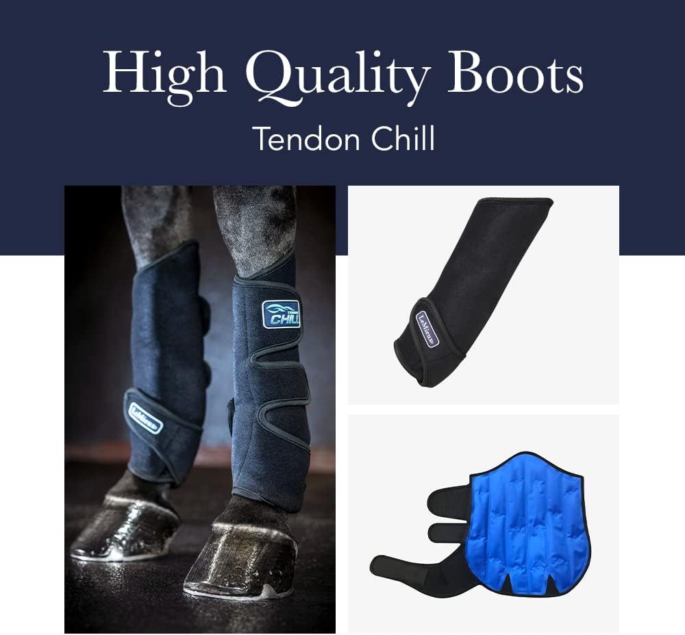LeMieux Tendon Chill Boots Kühlgamaschen schwarz, Grösse:OneSize blue (silver), blue (silver)