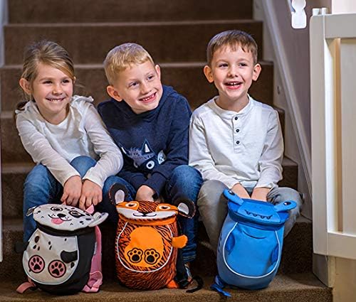 Belmil Kindergartenrucksack mit Brustgurt und Namensschild für 1-3 Jährige/Jungen - Mädchen / 4 L/Gr