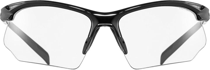 uvex Unisex – Erwachsene, sportstyle 802 V Sportbrille, selbsttönend, black/smoke, one size