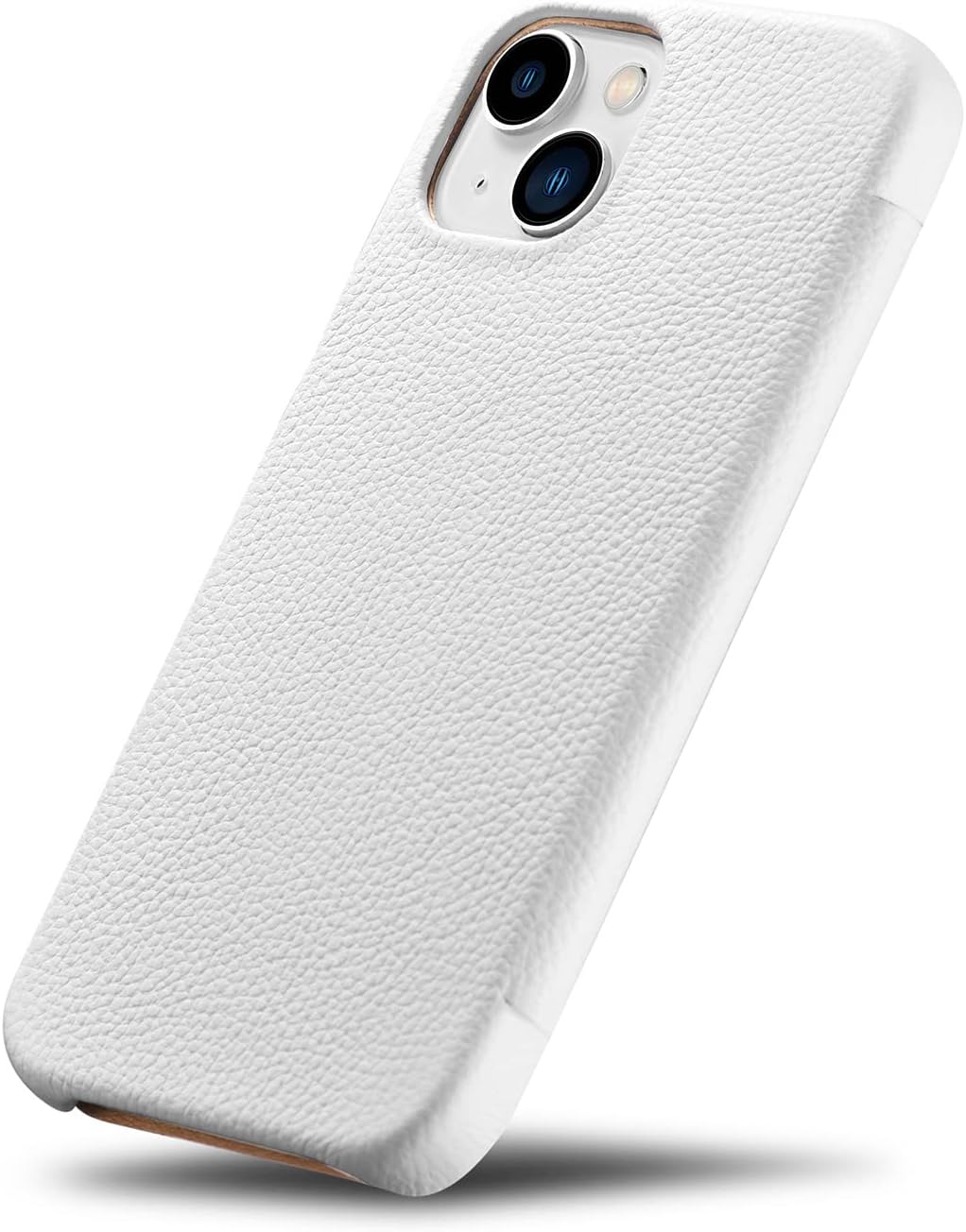 Mobiskin Hülle kompatibel mit Apple iPhone 13 (6,1 Zoll), Handyhülle mit echtem Leder, Case, Schutzh