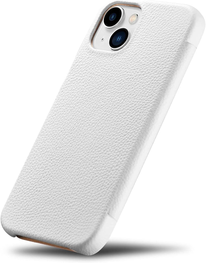 Mobiskin Hülle kompatibel mit Apple iPhone 13 (6,1 Zoll), Handyhülle mit echtem Leder, Case, Schutzh