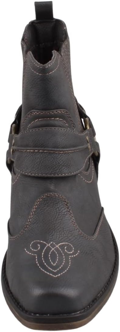 MUSTANG Herren Western Stiefelette Cowboystiefel 46 EU Grau Graphit, 46 EU Grau Graphit