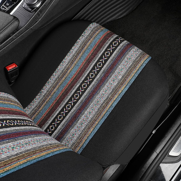 SOBONITO Auto-Sitzbezüge Vordersitze,Baja-Stil,Auto-Sitzschoner,Auto-Schonbezüge,Schweres Deckentuch