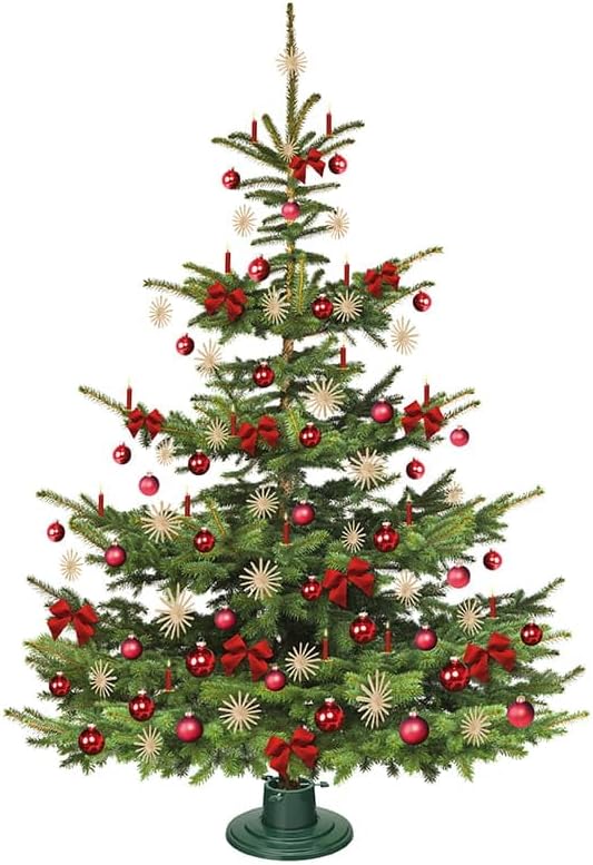 Weihnachtsbaumständer Ø 40 cm |Christbaumständer für Bäume bis Ø 10 cm - 2 m | Tannenbaumständer für