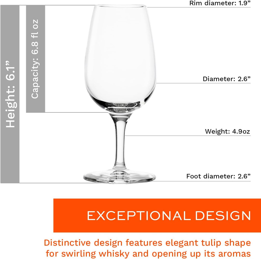 Stölzle Lausitz I.N.A.O. Tasting Gläser/Weingläser 6er Set/Weingläser Kristallglas/Kelch Weinglas/ho
