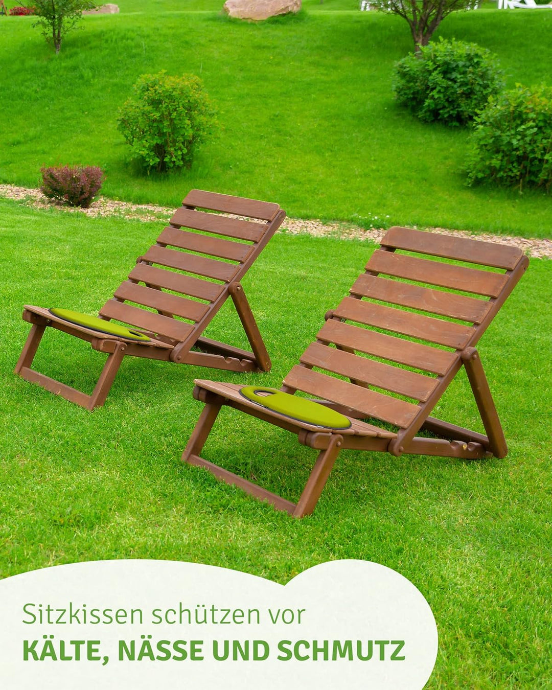 TECHNIGART Knie-Kissen fรผr Indoor & Outdoor - Sitz-Polster fรผr unterwegs, Garten-Arbeit, Camping, et