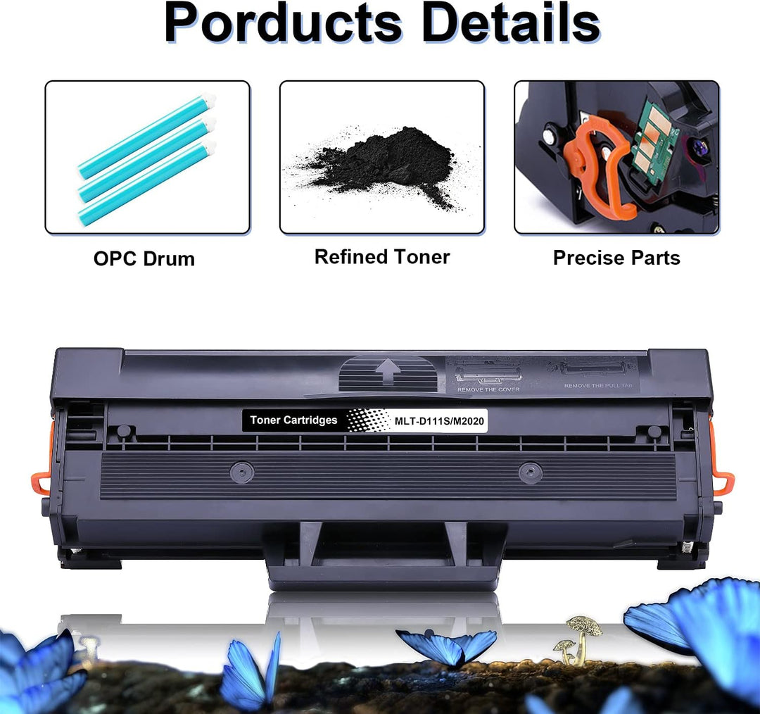 LOSMANN 2x Toner Kompatibel für Samsung MLT-D111S M2020 für Samsung Xpress M2078FW M2078W SL-M2022 S