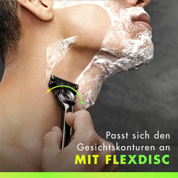 Gillette Labs Nassrasierer Herren, Rasierer mit Reinigungs-Element + 5 Rasierklingen, Valentinstag G