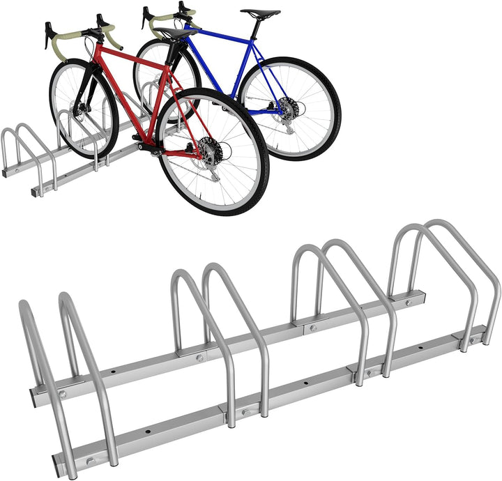 Ansobea Fahrradständer für 4 Fahrräder 35-55 mm Reifenbreite,Fahrradständer Bodenparker,Fahrrad Stän