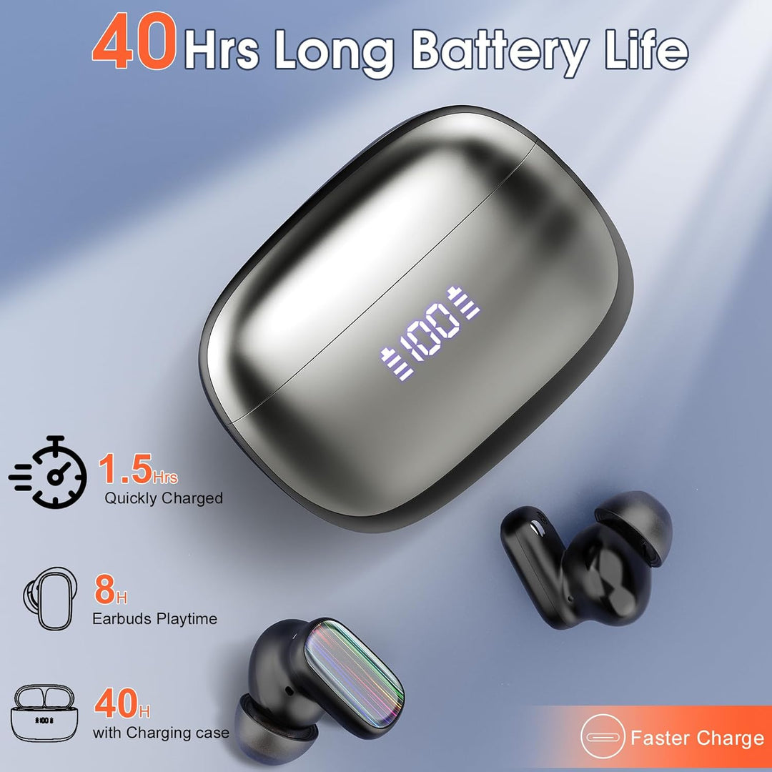 Conyat AI Kopfhörer Übersetzer, 3-in-1Echtzeit Sprachübersetzer Kopfhörer 164 Sprachen mit App, 6 Üb