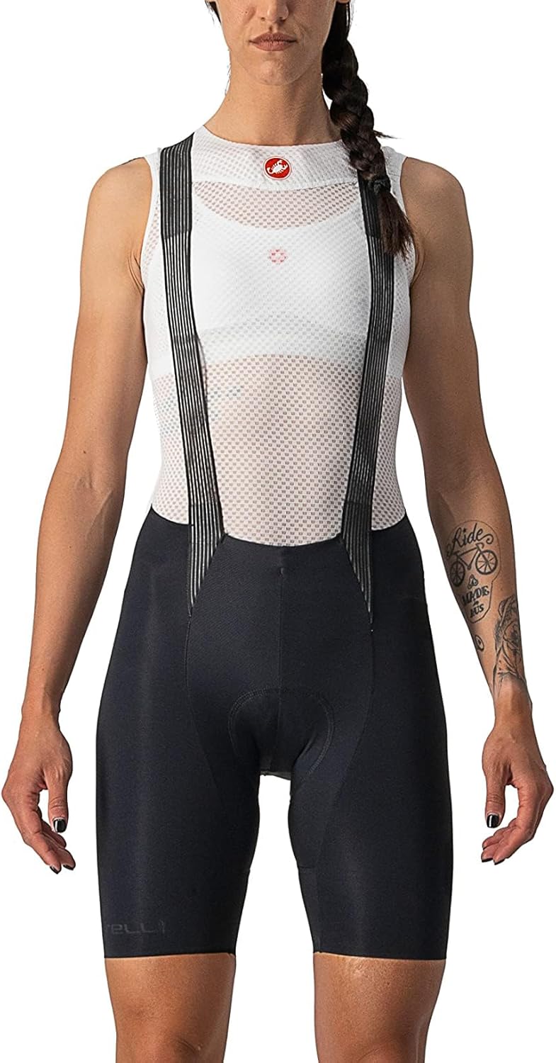 CASTELLI Damen Shorts Free Aero Rc W Bibshort, Schwarz-weiss