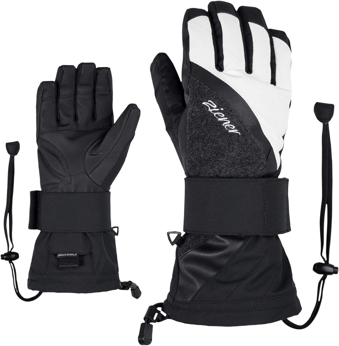 Ziener Damen Milana 8.5 black.white, 8.5 black.white