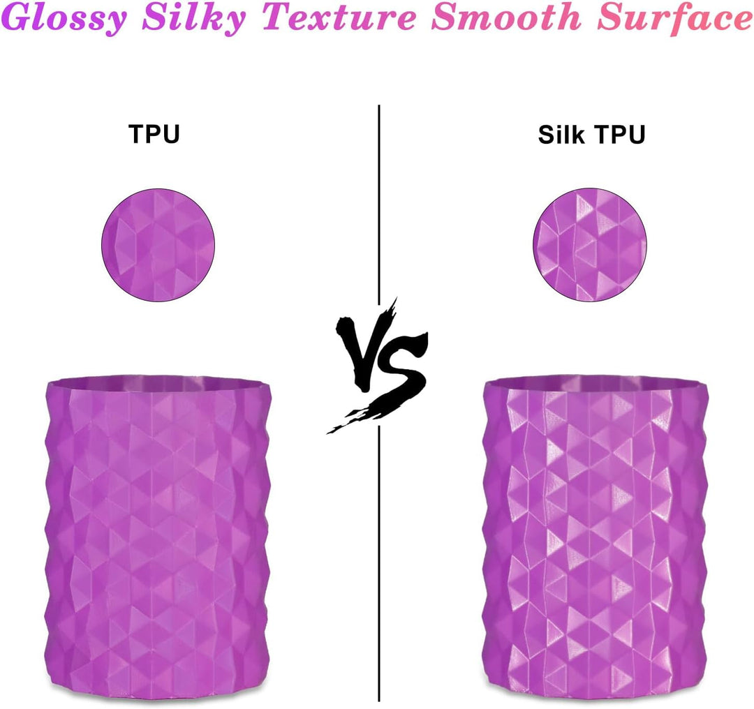 YOUSU Silk tpu filament 1,75 mm, tpu 95a, 3d drucker filament, Flexibles Filament, hohe Härte, Elast