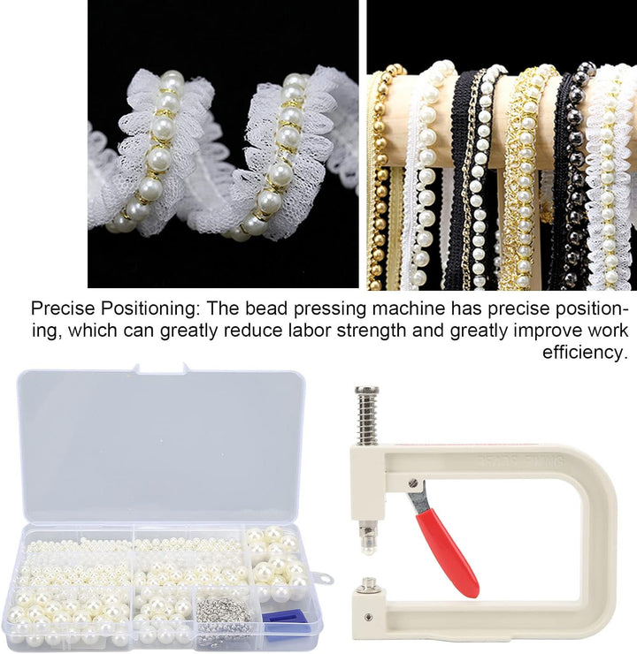 Perlen Setzmaschine Handgefertigte DIY Perle Kappe Niet Handwerk Werkzeug mit 6 Grössen Imitation Pe