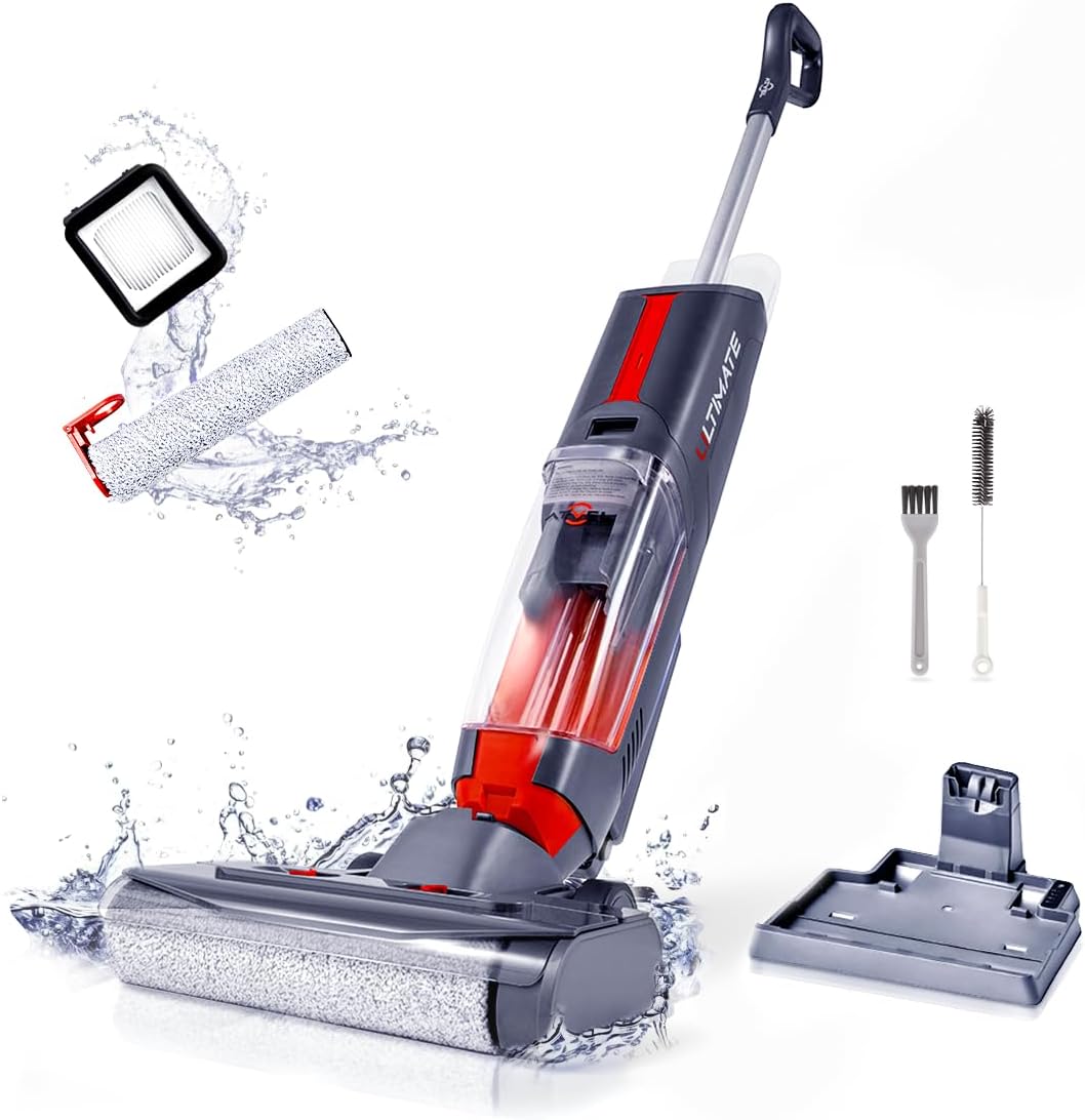 Atvel F16 Ultimate Smart kabelloser, Leichter Nass-Trocken-Staubsauger mit Dual-Tank Design und Mopp