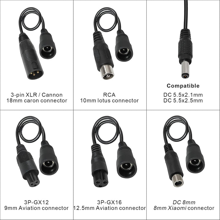 42V 2A Li-ion Ladegerät Mehrere Stecker für Xiaomi ES2/ES4/E22/ES1L Inline Connector für 36V Pocket