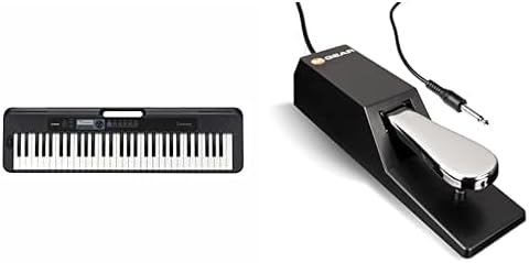 Casio CT-S300 Keyboard mit 61 anschlagdynamischen Standardtasten und Begleitautomatik & M-Audio SP-2