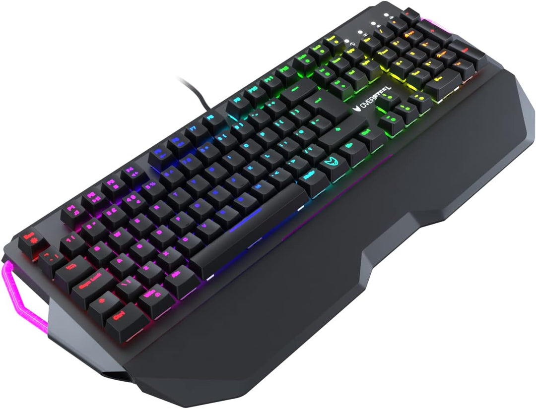 Oversteel Iron Mechanische Gaming-Tastatur, RGB, roter Schalter