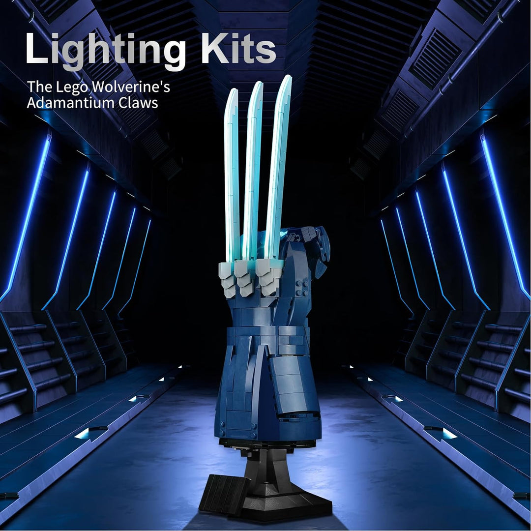 cooldac LED Licht Set Kompatibel mit Lego 76250 Wolverine Adamantium Claws, Licht Set Kompatibel mit