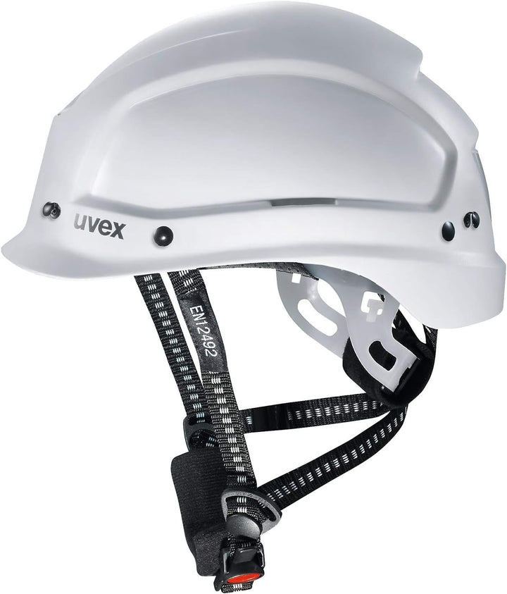 Uvex Pheos Alpine Schutzhelm - Belüfteter Arbeitshelm für die Baustelle - Weiss Weiss Einheitsgrösse