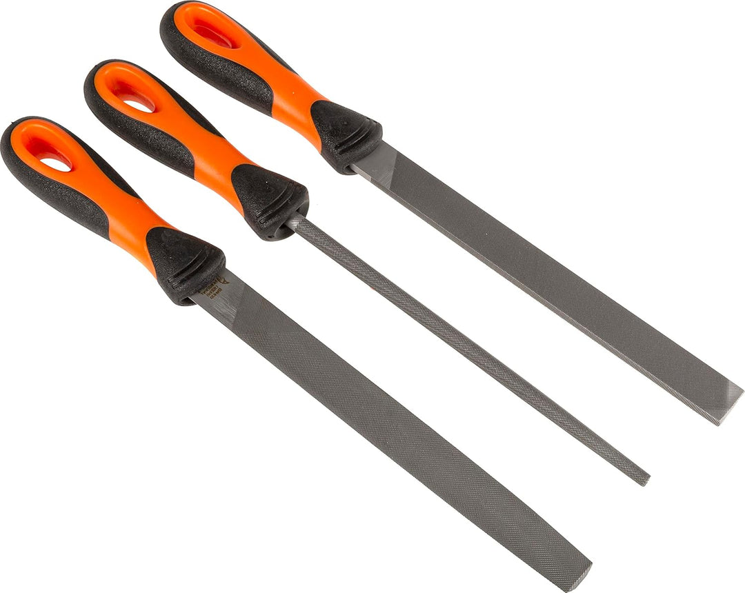 Bahco 1-473-08-2-2 Ergo Feilensatz 3 -Tlg 200mm Hieb 2 1St. 200 mm Mehrfarbig, 200 mm Mehrfarbig