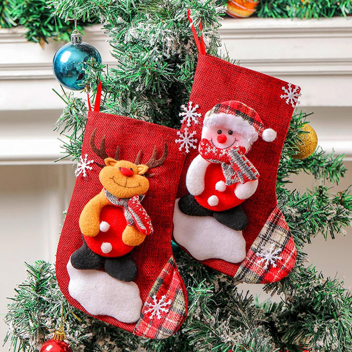 YUTUY Weihnachtsstrumpf Set 8 Stück Set,Gross Nikolausstiefel Nikolausstrümpfe sind Weihnachtsdekora