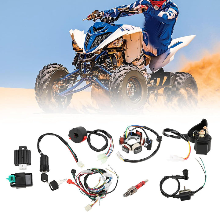 Quad Kabelbaum, Kompletter Kabelbaum CDI Kabelbaum Ersatz für 50cc 70cc 90cc 110cc 125cc ATV Quad Di
