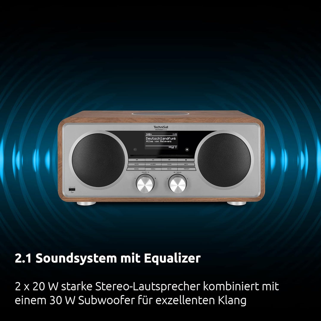 TechniSat DIGITRADIO 602 - Kompaktanlage mit 70 Watt 2.1 Lautsprechersystem (Stereo Musik-Center mit