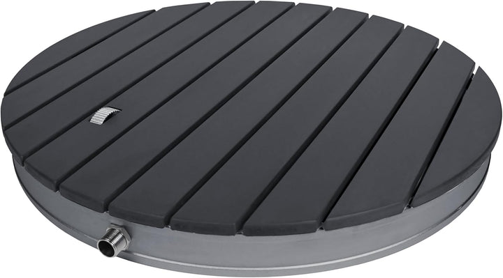 AufuN Gartendusche Aussendusche aus WPC/Aluminium, Mobile Bodendusche Campingdusche mit rutschfeste