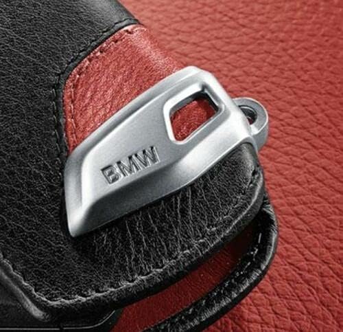 BMW Schlüsseletui aus hochwertigem Leder mit Metallspange Sport Line Etui Key-Bag Case Schlüsseltasc